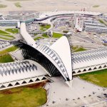aeroport international lyon st exupery vue du ciel