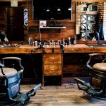 plans de travail du salon the freak show barbershop a lyon