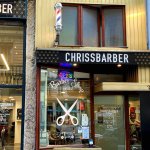 devanture du salon chrissbarber shop a lyon