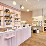 comptoir interieur rose poudre boutique my jolie candle lyon