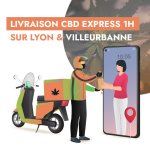 infographie livraison cbd lyon et villeurbanne avec dundees