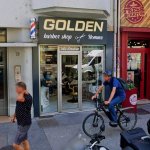 devanture du salon golden barber shop a lyon