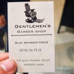 carte du salon gentelmen s barber shop a lyon