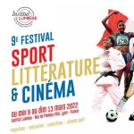 affiche de la neuvieme edition du festival sport litterature et cinema de lyon