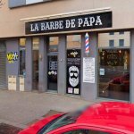 devanture du barbier la barbe de papa a lyon