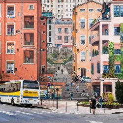 mur peint des canuts lyon croix rousse