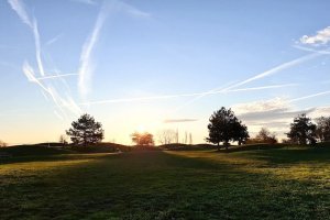 coucher soleil parcours bluegreen golf lyon chassieu