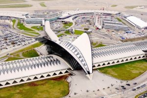 aeroport international lyon st exupery vue du ciel