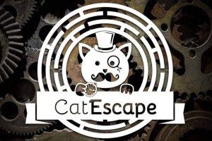 logo escape game catescape dubar a chat le gentle cat a lyon