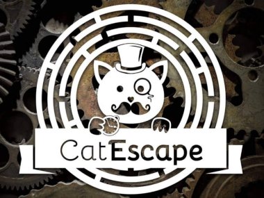 logo escape game catescape dubar a chat le gentle cat a lyon