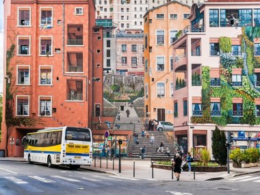 mur peint des canuts lyon croix rousse