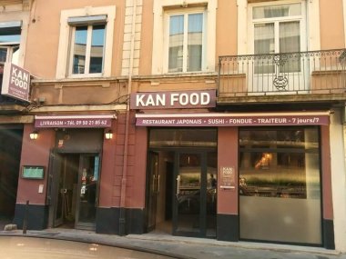 devanture restaurant japonais kan food lyon