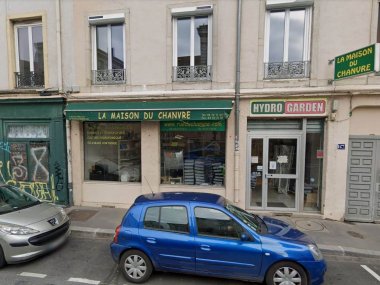 vitrine de la maison du chanvre lyon