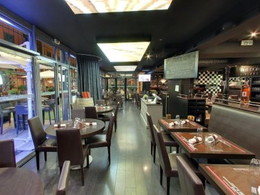 salle interieur comptoir joa restaurant lyon