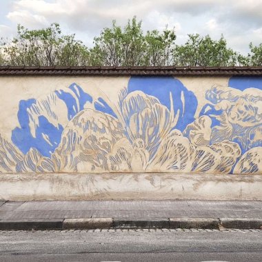 fresque ducimetiere de la croix rousse par clara langelez