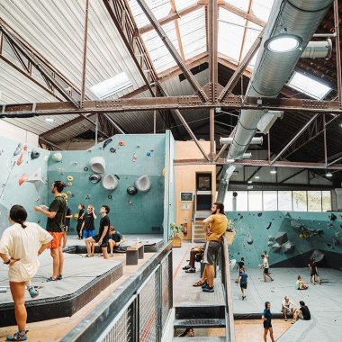 salle de grimpe mroc lyon la part dieux sur deux niveaux