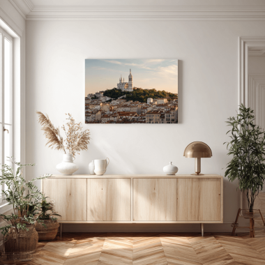 poster geant sur toile de lin de fourviere