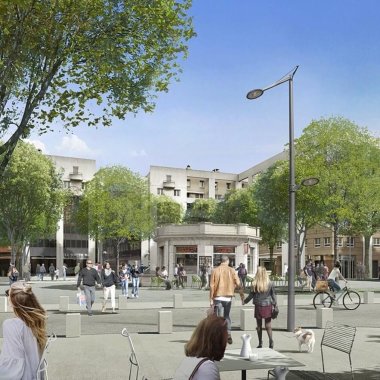 projet amenagement urbain place des pavillons lyon