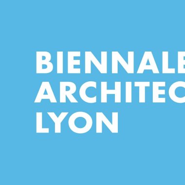 affiche logo biennale architecture lyon