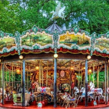 grand carrousel parc tete or apres midi