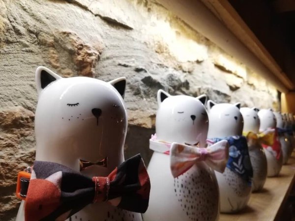 statuettes de chats dans escape game catescape a lyon