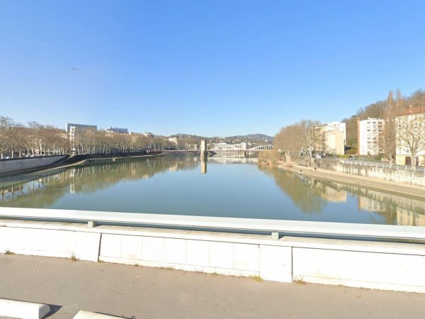 vue sur la saone depuis pont clemenceau lyon