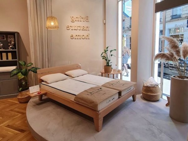 showroom de matelas naturels dans la boutique lyonnaise de kipli