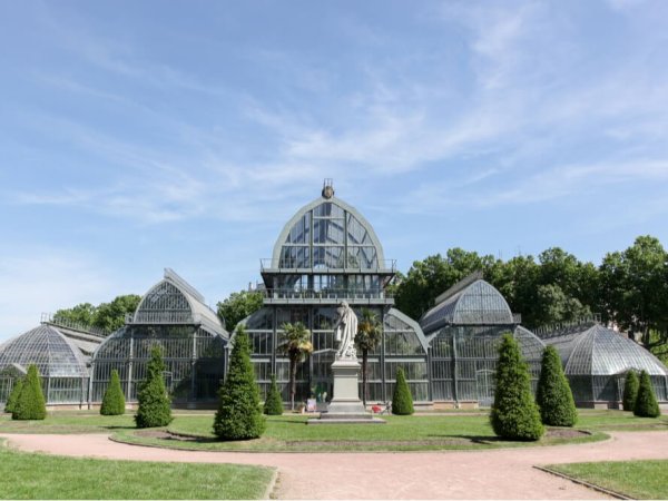 vue sur les serres jardin botanique lyon