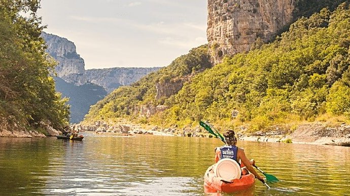 descente des gorges de l ardeche en canoe kayak