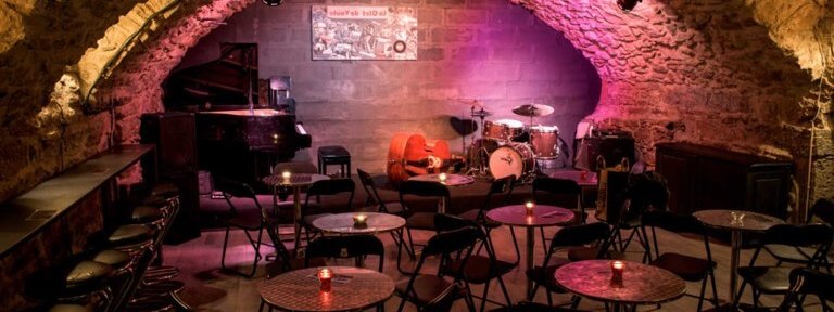 salle cave voutee pierre apparente bar a jazz la clef de voute lyon