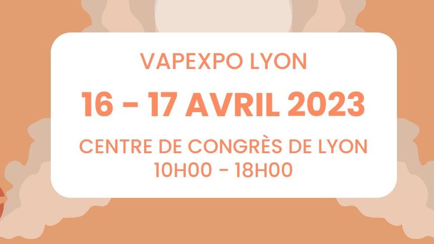 affiche du salon professionnel vapexo lyon 2023