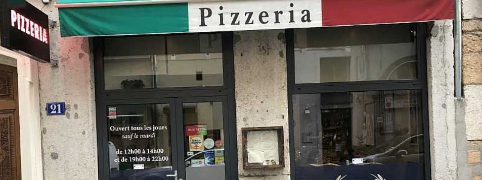 devanture pizzeria stile italiano lyon