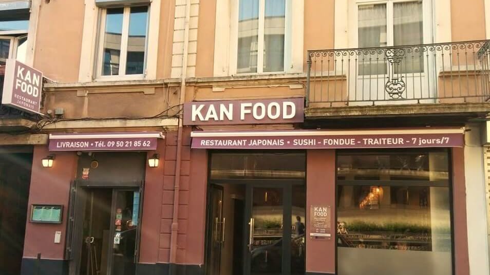 devanture restaurant japonais kan food lyon