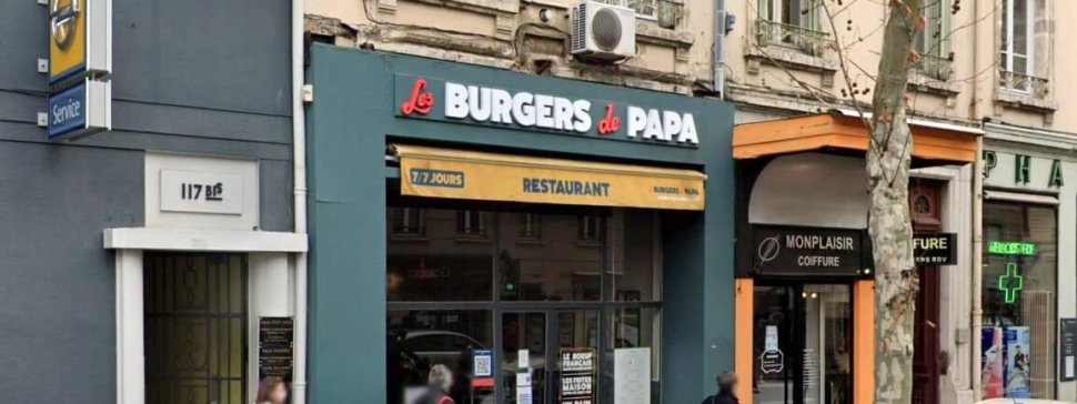 devanture les burgers de papa lyon 8 freres lumiere