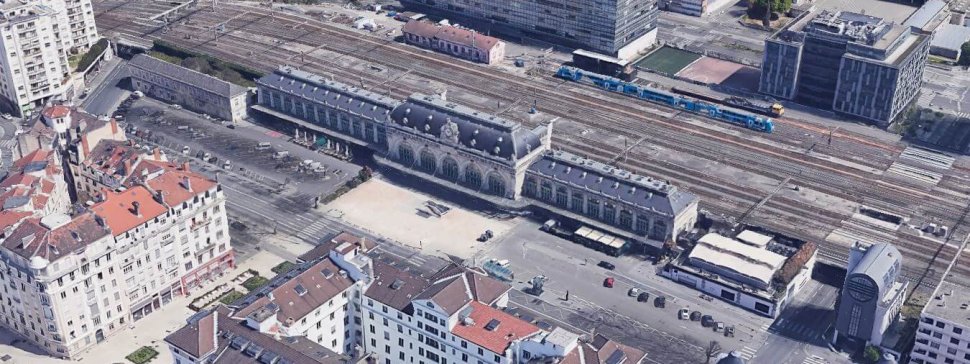 gare des brotteaux vue du ciel