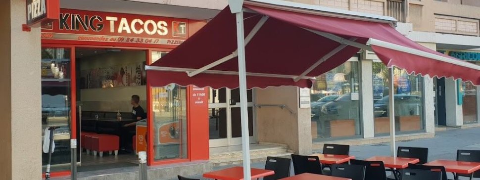 devanture terrasse king tacos rue paul santy lyon 8